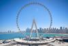 The Ain Dubai ferris wheel, which opens to visitors on 21 October