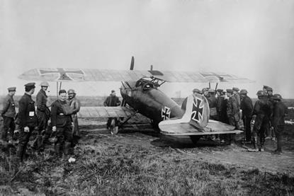 Archives WW1 captured German plane